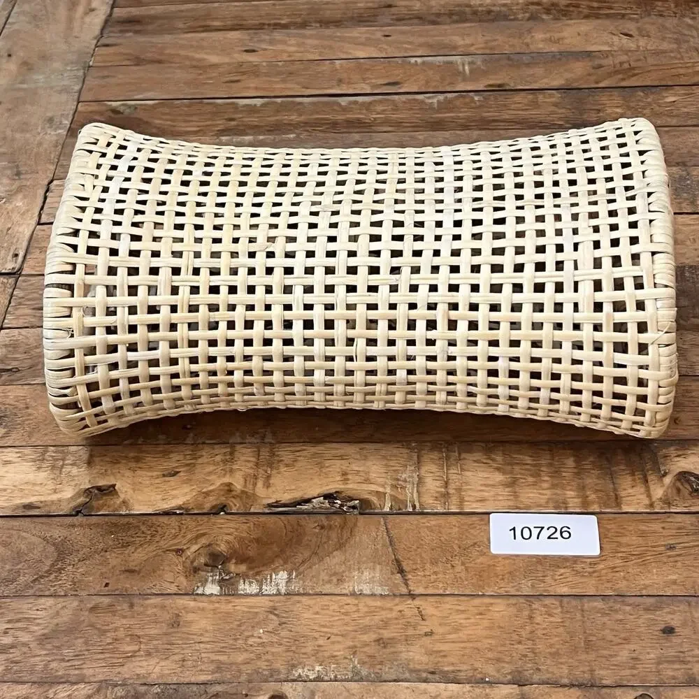 Japanese-style Natural Rattan Pillow Standard Size 7 x 11.5 x 4 in Handmade
